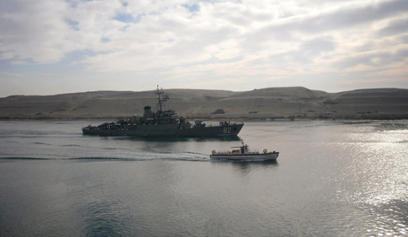 Iranian warships docked at Tartous