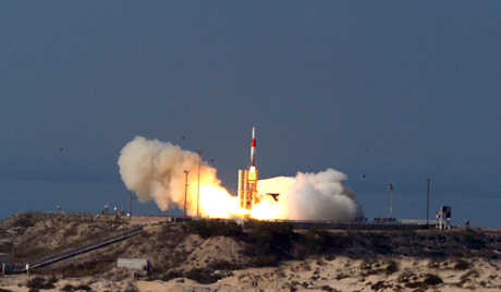 ISRAEL LAUNCHES ARROW MISSILE