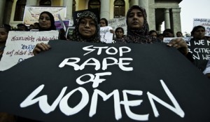 Protest condemning the attacks on women, in the southern Indian city of Bangalore